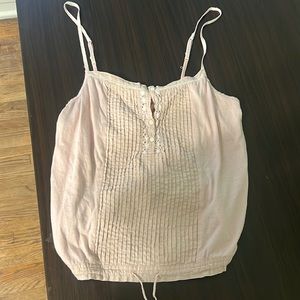 Aerie blush crop tank size small